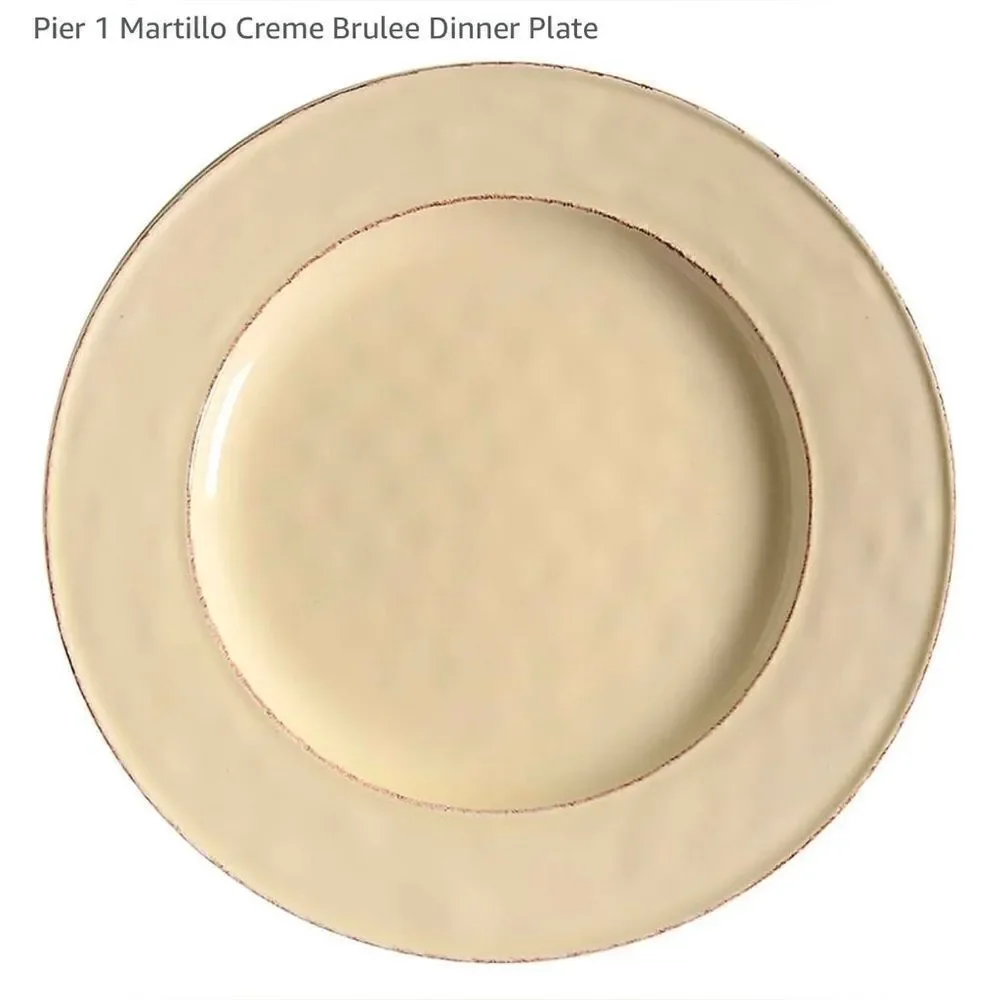 Martillo Pier 1 Imports Martillo Creme Brulee One 11 Inch DINNER Plate Beige
